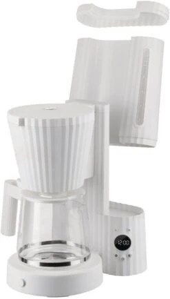 Alessi Filter-koffiezetapparaat Plissé - 1.5 Liter - Zwart - Michele De Lucchi - MDL14 B -Keuken Kwaliteitswinkel 0015 MDL14 W 04 1x1 300dpi 1250pxl