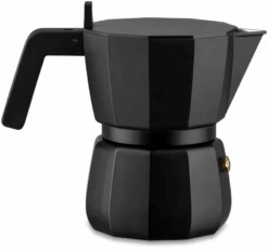 Alessi Percolator Moka Black - DC06/3 B - 3 Kops - Door David Chipperfield