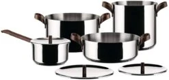 Alessi Pannenset Edo - PU100S7 - 4 Delige Set - Door Patricia Urquiola -Keuken Kwaliteitswinkel 01 PU100S7 e788619e 2dc9 467a bbca b65e0319501b