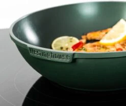 Westinghouse Pannenset Performance (Wokpan + Grillpan) ø 28 Cm - Groen - Inductie En Alle Andere Warmtebronnen -Keuken Kwaliteitswinkel 1200x1006