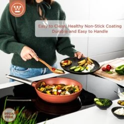 Westinghouse Koekenpannenset Performance - ø 24 En 28 Cm - Rood - Inductie En Alle Andere Warmtebronnen -Keuken Kwaliteitswinkel 1200x1200 162