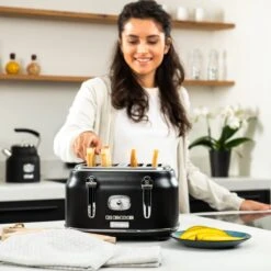 Westinghouse Retro Waterkoker + Broodrooster 4 Sleuven + Blender - Zwart -Keuken Kwaliteitswinkel 1200x1200 166