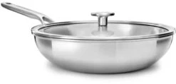 KitchenAid Wokpan - Multi-Ply RVS - ΓΈ 28 Cm / 3.6 Liter