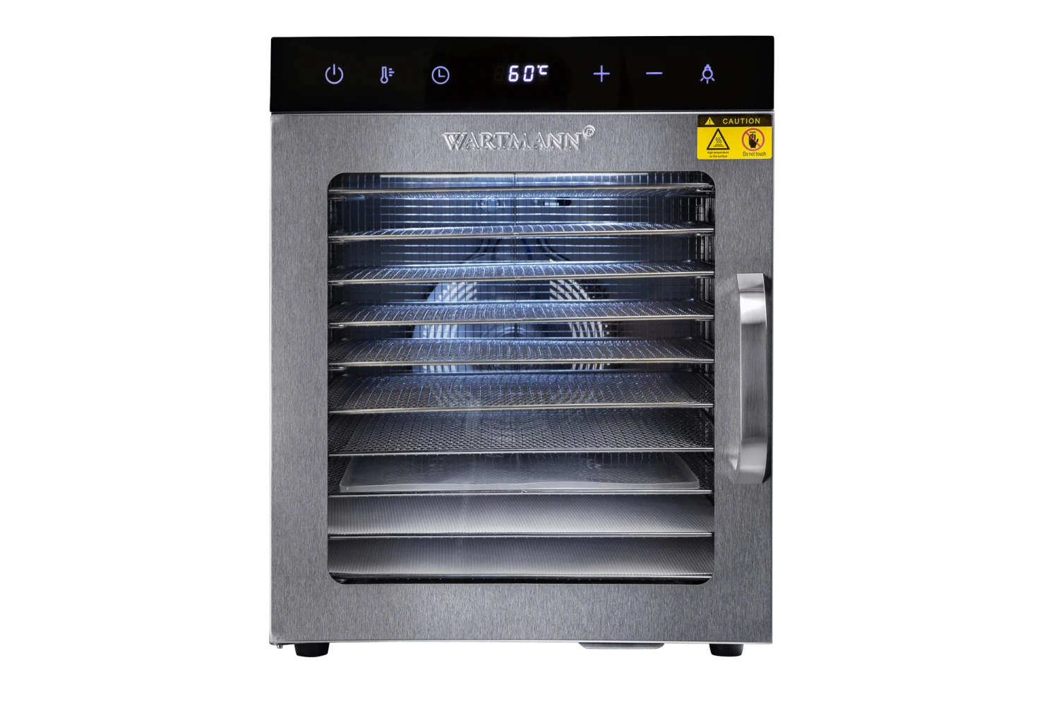 Wartmann Voedseldroger - 10 Laags - Zilver - WM-2110 DH 2 Wartmann Voedseldroger - 10 Laags - Zilver - WM-2110 DH - Afbeelding 2