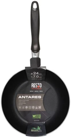 Resto Kitchenware Wokpan Antares - ø 24 Cm - Standaard Anti-aanbaklaag -Keuken Kwaliteitswinkel 4260709010120 3