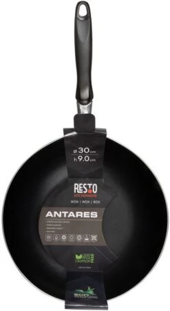 Resto Kitchenware Wokpan Antares - ø 30 Cm - Standaard Anti-aanbaklaag -Keuken Kwaliteitswinkel 4260709010144