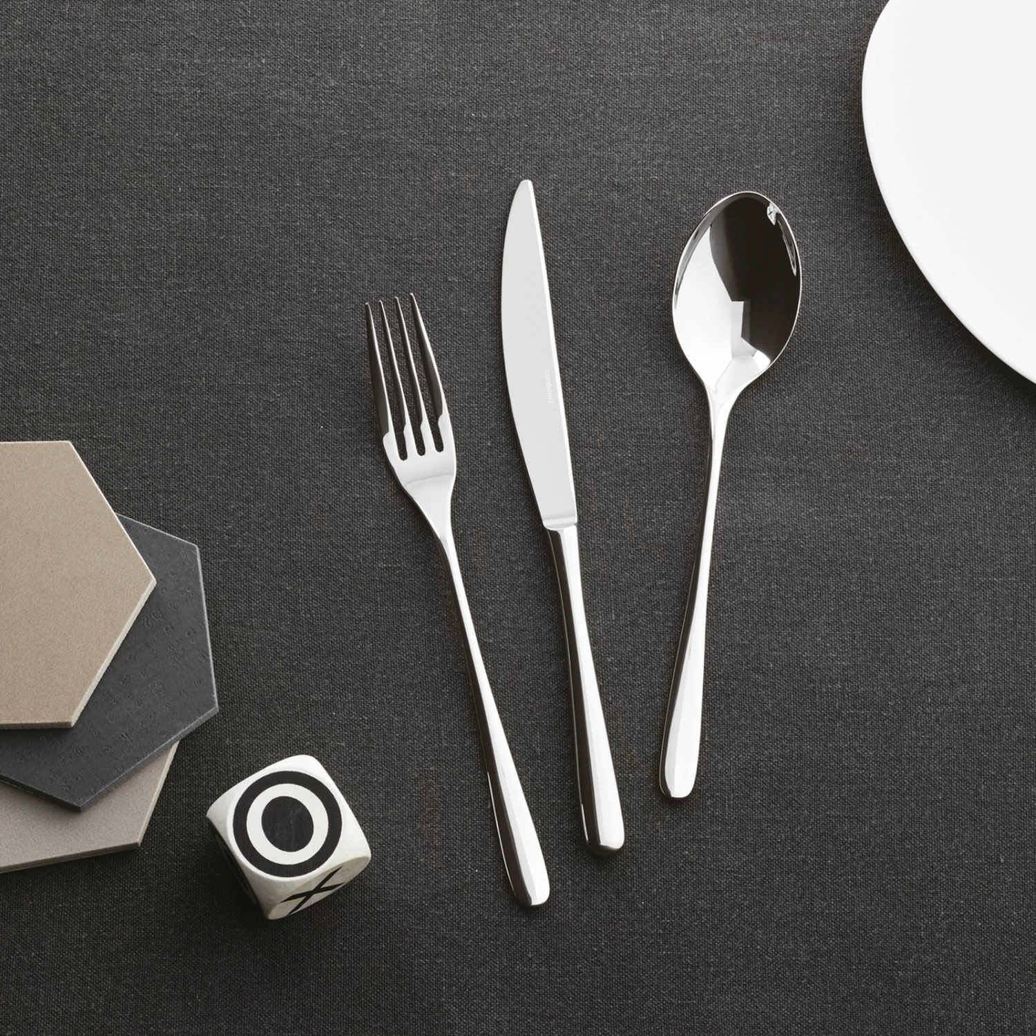 Sambonet Gebaksvorkjes Taste Zwart 6 Stuks 2 Sambonet Gebaksvorkjes Taste Zwart 6 Stuks - Afbeelding 2