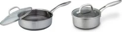 Westinghouse Pannenset Black Signature (Hapjespan ΓΈ 24 Cm + Steelpan ΓΈ 20 Cm) - Inductie En Alle Andere Warmtebronnen