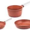 Westinghouse Pannenset Performance (Koekenpan ø 24 En 28 Cm + Steelpan ø 18 Cm) - Rood - Inductie En Alle Andere Warmtebronnen