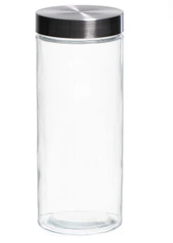 Sareva Voorraadpot - Glas / RVS Deksel - ø 11.5 Cm / 2.2 Liter -Keuken Kwaliteitswinkel 7061111160055 2