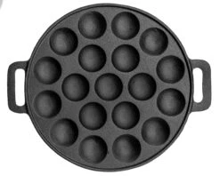 Sareva Poffertjespan - Gietijzer - ø 24 Cm - 19 Poffertjes -Keuken Kwaliteitswinkel 7061112070186 1