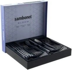 Sambonet Bestekset Bloom - Antique RVS - Monoblock - 24 Delig / 6 Personen -Keuken Kwaliteitswinkel 8014808499012 3