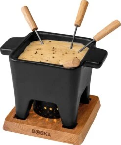 Boska Fondueset - 4 Personen - Zwart -Keuken Kwaliteitswinkel 853529 Tapas Fondue Nero L 1