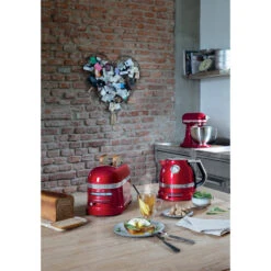 KitchenAid Waterkoker Artisan - Temperatuurregeling - Appelrood - 1.5 Liter - 5KEK1522ECA -Keuken Kwaliteitswinkel 8597800012305B15D 1