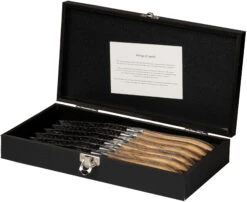 Jay Hill Steakmessen Laguiole - Raw Black - Olijfhout - 6 Stuks 10 Jay Hill Steakmessen Laguiole - Raw Black - Olijfhout - 6 Stuks -Keuken Kwaliteitswinkel 8720364453459 3