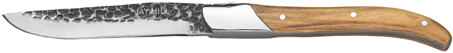 Jay Hill Steakmessen Laguiole - Raw Black - Olijfhout - 6 Stuks 7 Jay Hill Steakmessen Laguiole - Raw Black - Olijfhout - 6 Stuks - Afbeelding 7