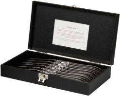Jay Hill Steakmessen Laguiole - Zwart - 6 Stuks -Keuken Kwaliteitswinkel 8720364453473 6