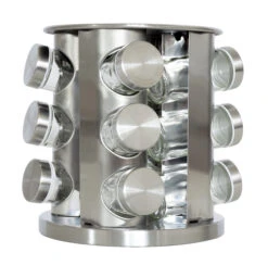 Blackwell Kruidenrek / Kruidencarrousel - Inclusief 12 Kruidenpotjes - RVS -Keuken Kwaliteitswinkel 8720364455521 1 1