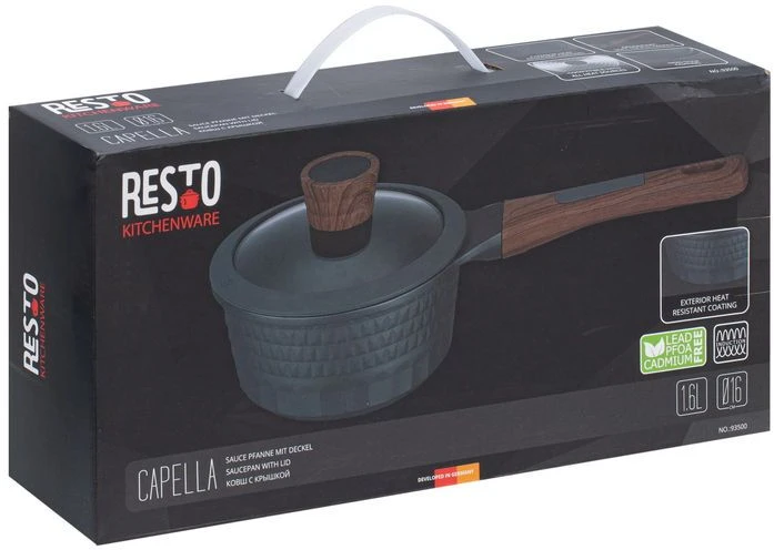 Resto Kitchenware Steelpan Capella - ø 16 Cm / 1.4 Liter - Standaard Anti-aanbaklaag 7 Resto Kitchenware Steelpan Capella - ø 16 Cm / 1.4 Liter - Standaard Anti-aanbaklaag - Afbeelding 7