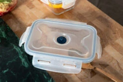 Sareva Vacuum Ovenschalen / Vershoudbakjes - Hittebestendid Glas - 3 Delige Set / 485 Ml + 970 Ml -Keuken Kwaliteitswinkel Crumble in ovenschaal en vershoudbakjes 5 1