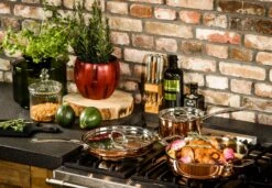 DUCQ Steelpan Met Deksel - Koper - ø 16 Cm / 1.5 Liter -Keuken Kwaliteitswinkel DUCQ 030