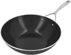 Demeyere Wokpan Alu Pro 5 - Ceraforce - ø 30 Cm - Keramische Anti-aanbaklaag -Keuken Kwaliteitswinkel Demeyere Wokpan Alu Pro 5 000023262