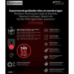 Espressions Vacumeerfolie 600 X 15 Cm - 2 Stuks - Geschikt Voor Foodsaver -Keuken Kwaliteitswinkel EP61068 621c985a59d0a2.25566617 2