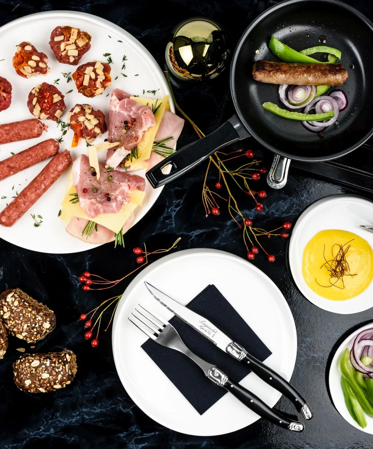 Laguiole Style De Vie Steakmessen Premium Line Zwart 6 Stuks 5 Laguiole Style De Vie Steakmessen Premium Line Zwart 6 Stuks - Afbeelding 5