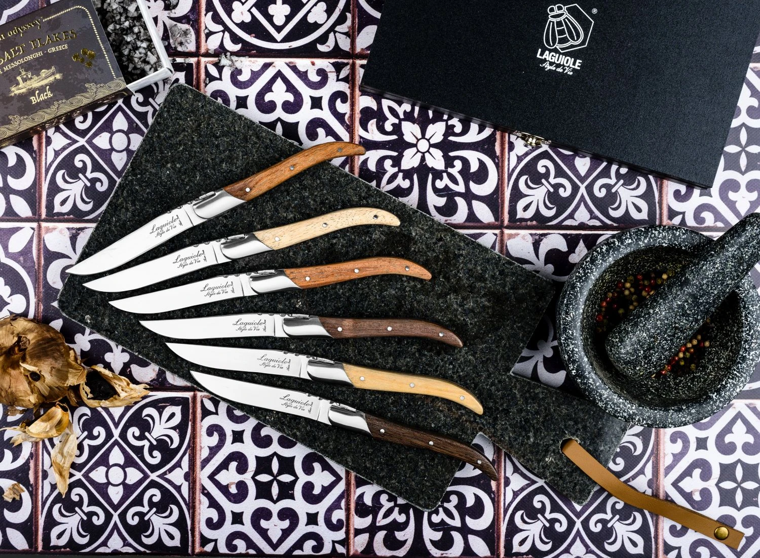 Laguiole Style De Vie Steakmessen Luxury Line 6 Stuks 4 Laguiole Style De Vie Steakmessen Luxury Line 6 Stuks - Afbeelding 4