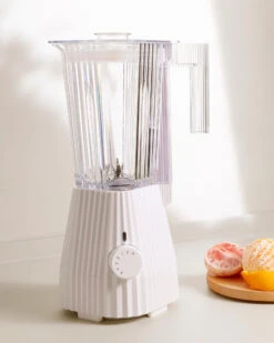 Alessi Blender Plissé - 5 Snelheden + Turbostand - Wit - Michele De Lucchi - 1.5 Liter - MDL09 W -Keuken Kwaliteitswinkel MDL09 W AMB H A4 3500pxl