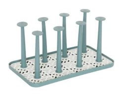 Sareva Afdruiprek Glazen / Flessendroger - Groen - 8 Glazen -Keuken Kwaliteitswinkel Sareva Glazenhouders 01