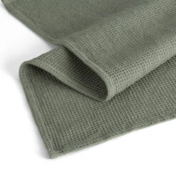 Walra Keukendoeken Set Cubes Uni, Stripes & Blocks Legergroen 50 X 70 Cm - 3 Stuks -Keuken Kwaliteitswinkel WALRA KT DRYWITHCUBESUNI 50X70 ARMYGREEN PS 2