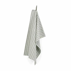Walra Theedoek Stripes Legergroen 50 X 70 Cm