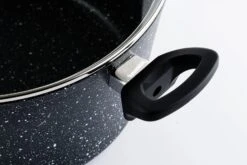 Westinghouse Hapjespan Black Marble - ø 28 Cm / 4.5 Liter - Standaard Anti-aanbaklaag -Keuken Kwaliteitswinkel WCCC0009028MBBWestinghouseCasserolewithGlassLid5 1