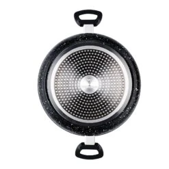 Westinghouse Hapjespan Black Marble - ø 28 Cm / 4.5 Liter - Standaard Anti-aanbaklaag -Keuken Kwaliteitswinkel WCCC0009L28MBBWestinghouseLowCasserole4