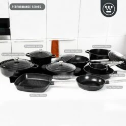 Westinghouse Wokpan Performance - Blissful Black - ø 28 Cm - Standaard Anti-aanbaklaag -Keuken Kwaliteitswinkel WCCW0095028BK 6
