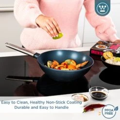 Westinghouse Wokpan Performance - Bravery Blue - ø 28 Cm - Standaard Anti-aanbaklaag -Keuken Kwaliteitswinkel WCCW0095028BL 4