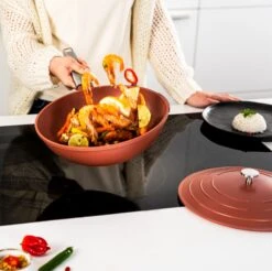 Westinghouse Wokpan Performance - Rebel Red - ø 28 Cm - Standaard Anti-aanbaklaag -Keuken Kwaliteitswinkel WCCW0095028OR 13