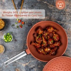 Westinghouse Wokpan Performance - Rebel Red - ø 28 Cm - Standaard Anti-aanbaklaag -Keuken Kwaliteitswinkel WCCW0095028OR 2