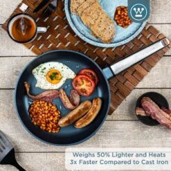 Westinghouse Koekenpan Performance - Bravery Blue - ø 28 Cm - Standaard Anti-aanbaklaag -Keuken Kwaliteitswinkel WCFP0095024BL 2 1