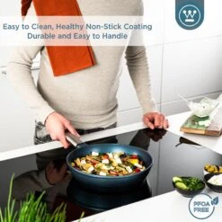 Westinghouse Koekenpan Performance - Bravery Blue - ø 24 Cm - Standaard Anti-aanbaklaag -Keuken Kwaliteitswinkel WCFP0095024BL 4