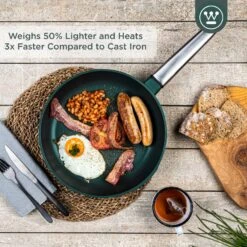 Westinghouse Koekenpan Performance - Gracious Green - ø 24 Cm - Standaard Anti-aanbaklaag -Keuken Kwaliteitswinkel WCFP0095024SG 2