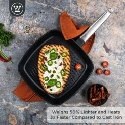 Westinghouse Grillpan Performance - Blissful Black - 28 X 28 Cm - Standaard Anti-aanbaklaag -Keuken Kwaliteitswinkel WCFP0095G28BK 2