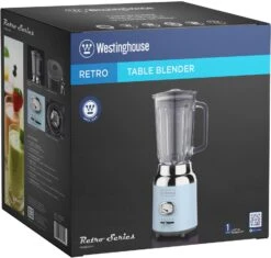 Westinghouse Blender Retro Collections - Blauw - 1.5 Liter - WKBE221BU 5 Westinghouse Blender Retro Collections - Blauw - 1.5 Liter - WKBE221BU -Keuken Kwaliteitswinkel WKBE221BU Table Blender BOX