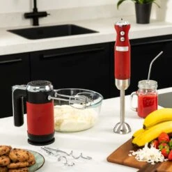 Westinghouse Staafmixer Retro Collections - 600 W - Cranberry Red - WKHBS270RD 11 Westinghouse Staafmixer Retro Collections - 600 W - Cranberry Red - WKHBS270RD -Keuken Kwaliteitswinkel WKHBS270RD Retro Hand Blender 5