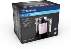 Westinghouse Handmixer Retro Collections - 6 Standen - Roze - WKHM250PK -Keuken Kwaliteitswinkel WKHM250PK