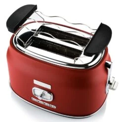 Westinghouse Broodrooster Retro Collections - 2 Sleuven - Cranberry Red - WKTTB857RD 10 Westinghouse Broodrooster Retro Collections - 2 Sleuven - Cranberry Red - WKTTB857RD -Keuken Kwaliteitswinkel WKTTB857RD Retro 2 Slice Toaster 3