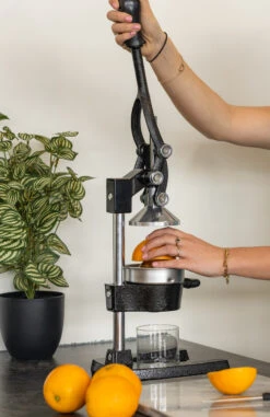 Sareva Citruspers - Gietijzer - Hevelmodel - Zwart 10 Sareva Citruspers - Gietijzer - Hevelmodel - Zwart -Keuken Kwaliteitswinkel citruspers 3 1