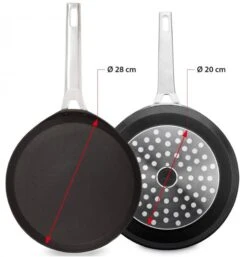Valira Pannenkoekenpan Aire - ø 28 Cm - Standaard Anti-aanbaklaag -Keuken Kwaliteitswinkel crepepan2
