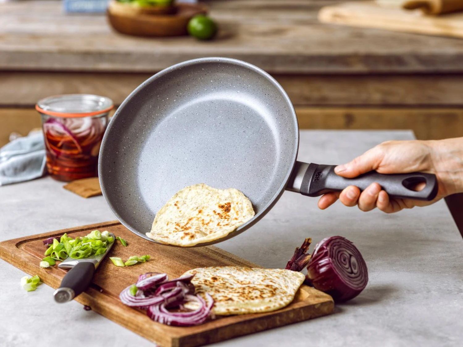 BK Koekenpan Granite Aluminium - ø 28 Cm - Keramische Anti-aanbaklaag 6 BK Koekenpan Granite Aluminium - ø 28 Cm - Keramische Anti-aanbaklaag - Afbeelding 6